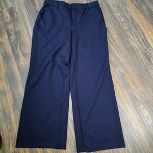 Liverpool Los Angeles Navy Blue Wide Leg Pants Womens Size 12 31
